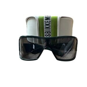 Bikkembergs BK50803 Women Sport Sunglasses Made in Italy Green Logo Case